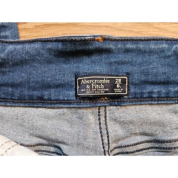 Abercrombie & Fitch Skinny Jeans Womens - Medium Wash 6L / 28 A&F Stretch - Picture 5 of 5